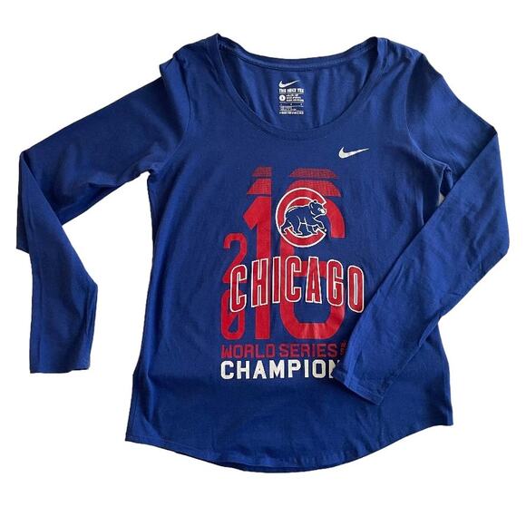 Cubs Woman's 2016 World Series The Nike Tee Size Large‎ - Picture 2 of 5